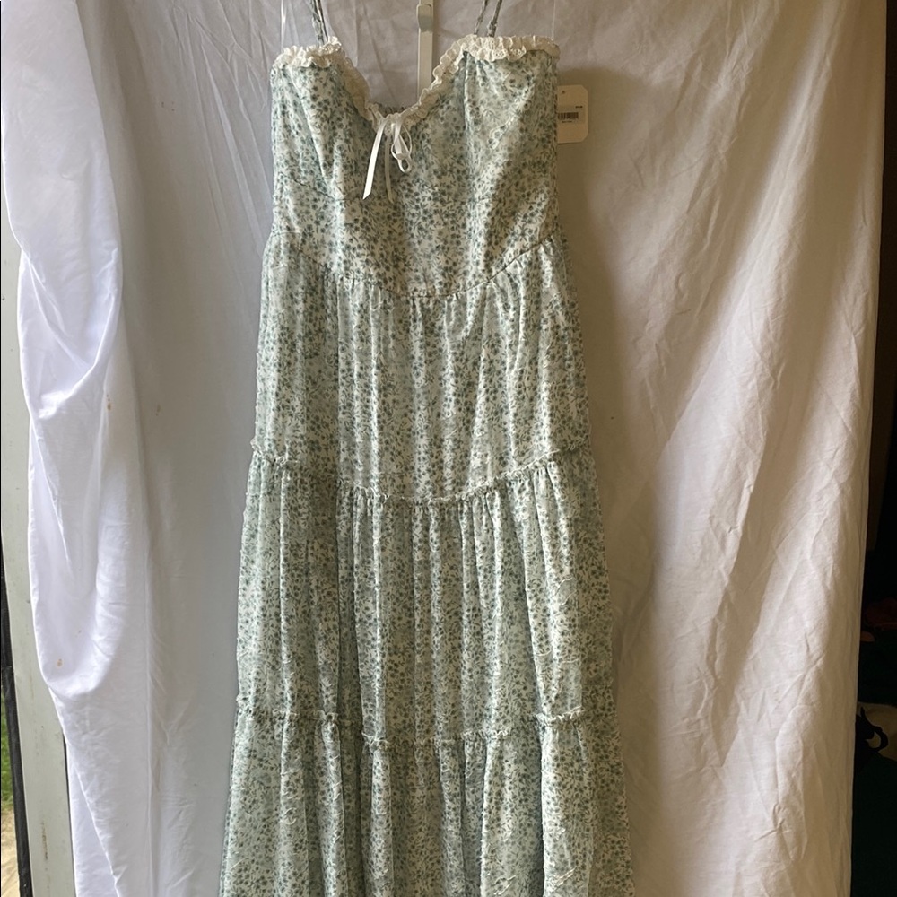 Floral Maxi Dress in Green